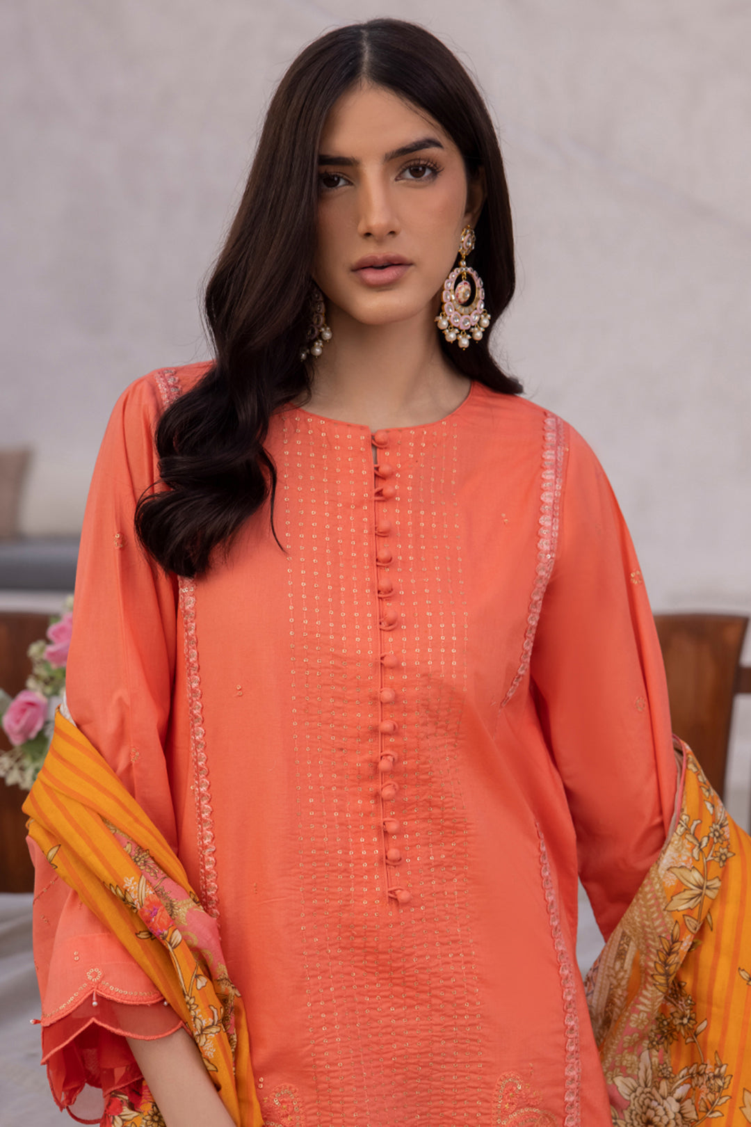 Zellbury | Unstitched 3 Piece Cambric | Embroidered Shirt Shalwar Dupatta - 1143 - by - Libasekhas UK - Registered Vendor of : Zellbury Women - 100% Original Designer Dresss