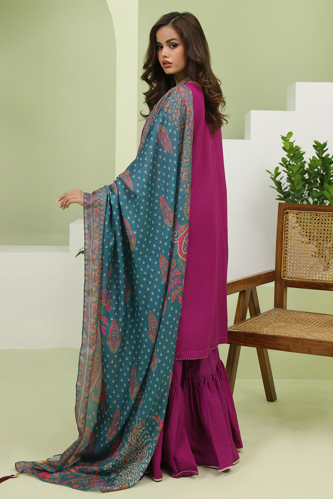 Zellbury | Unstitched 3 Piece Cambric | Embroidered Shirt Shalwar Dupatta - 1269 - by - Libasekhas UK - Registered Vendor of : Zellbury Women - 100% Original Designer Dresss