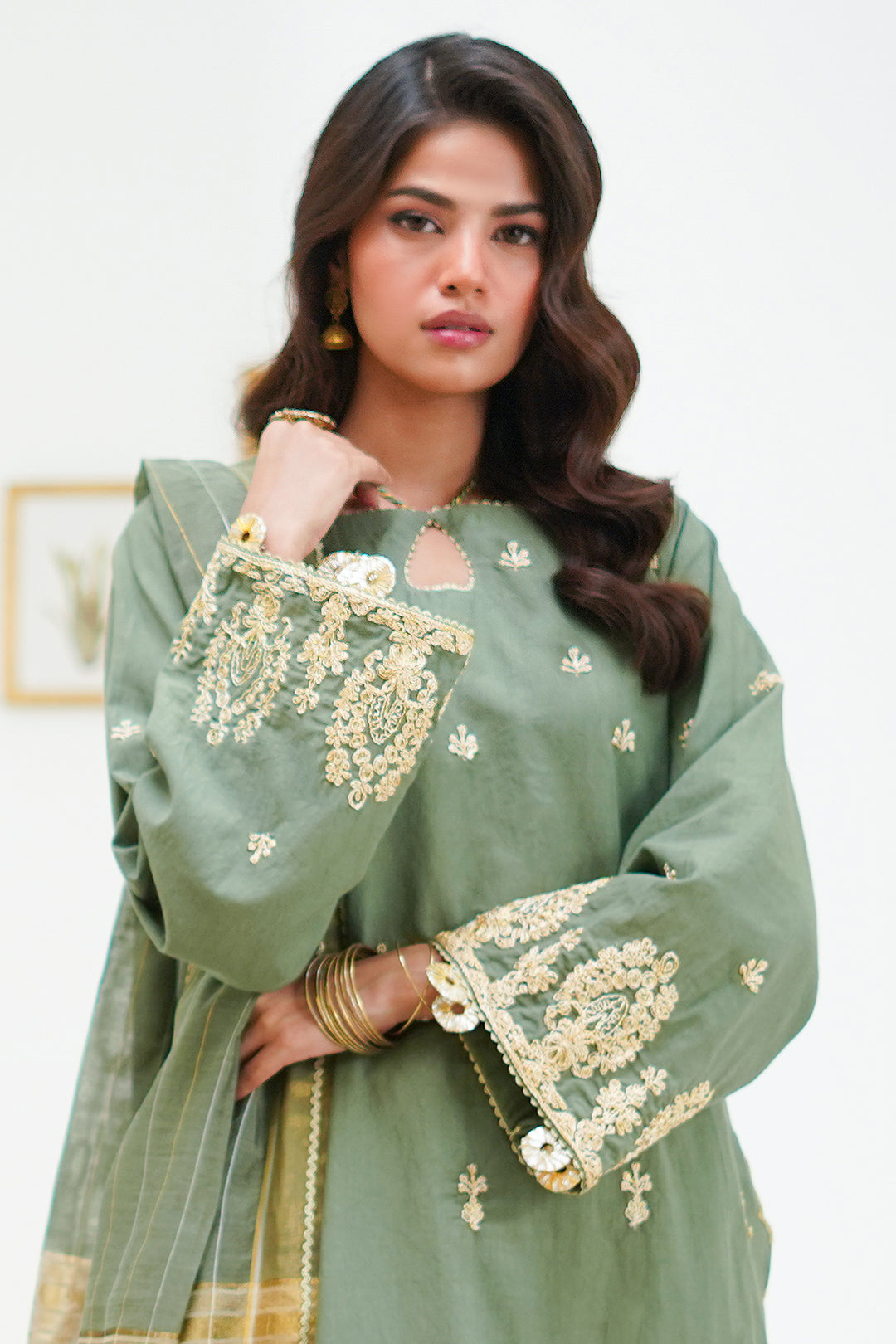 Zellbury | Unstitched 3 Piece Cambric | Embroidered Shirt Shalwar Dupatta - 1284 - by - Libasekhas UK - Registered Vendor of : Zellbury Women - 100% Original Designer Dresss