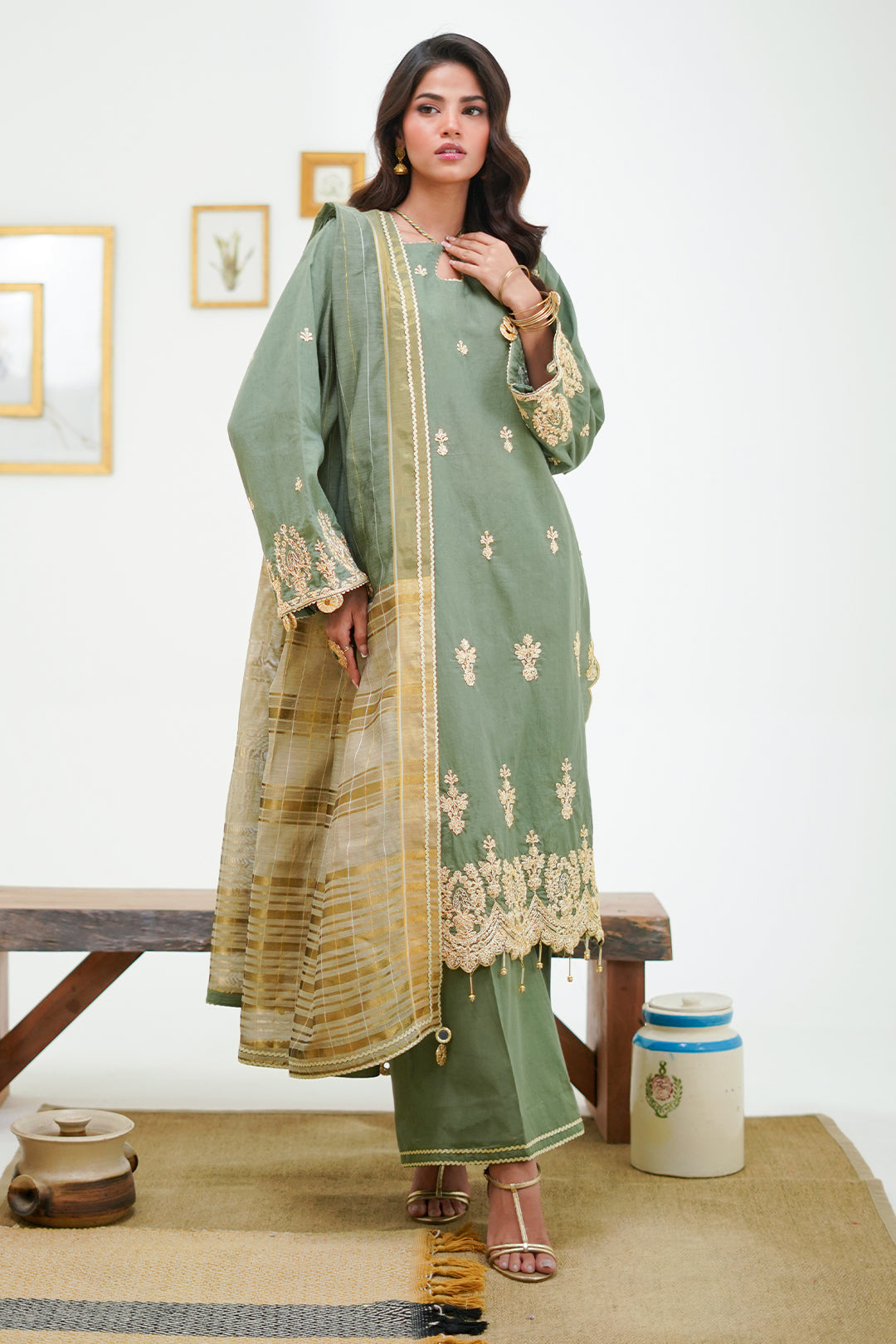 Zellbury | Unstitched 3 Piece Cambric | Embroidered Shirt Shalwar Dupatta - 1284 - by - Libasekhas UK - Registered Vendor of : Zellbury Women - 100% Original Designer Dresss