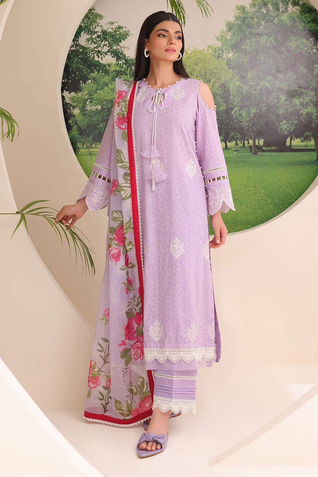 Zellbury | Unstitched 3 Piece Jacquard | Embroidered Shirt Shalwar Dupatta - 1764 - by - Libasekhas UK - Registered Vendor of : Zellbury Women - 100% Original Designer Dresss