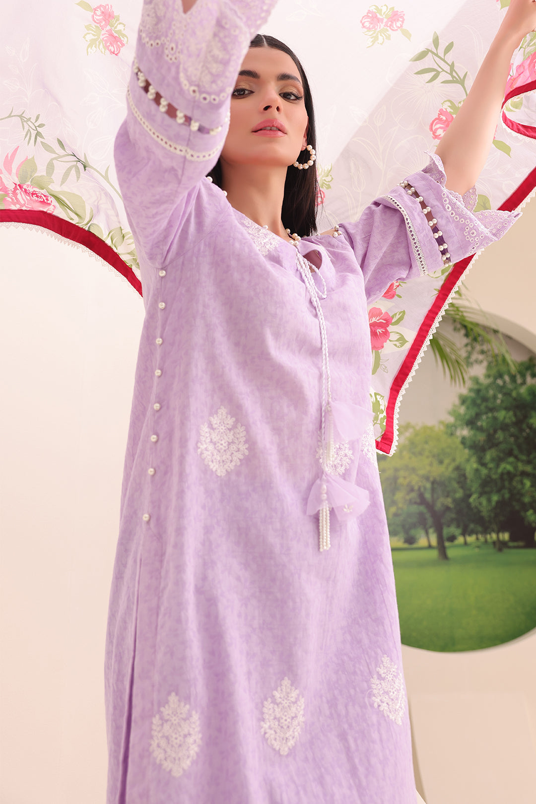 Zellbury | Unstitched 3 Piece Jacquard | Embroidered Shirt Shalwar Dupatta - 1764 - by - Libasekhas UK - Registered Vendor of : Zellbury Women - 100% Original Designer Dresss