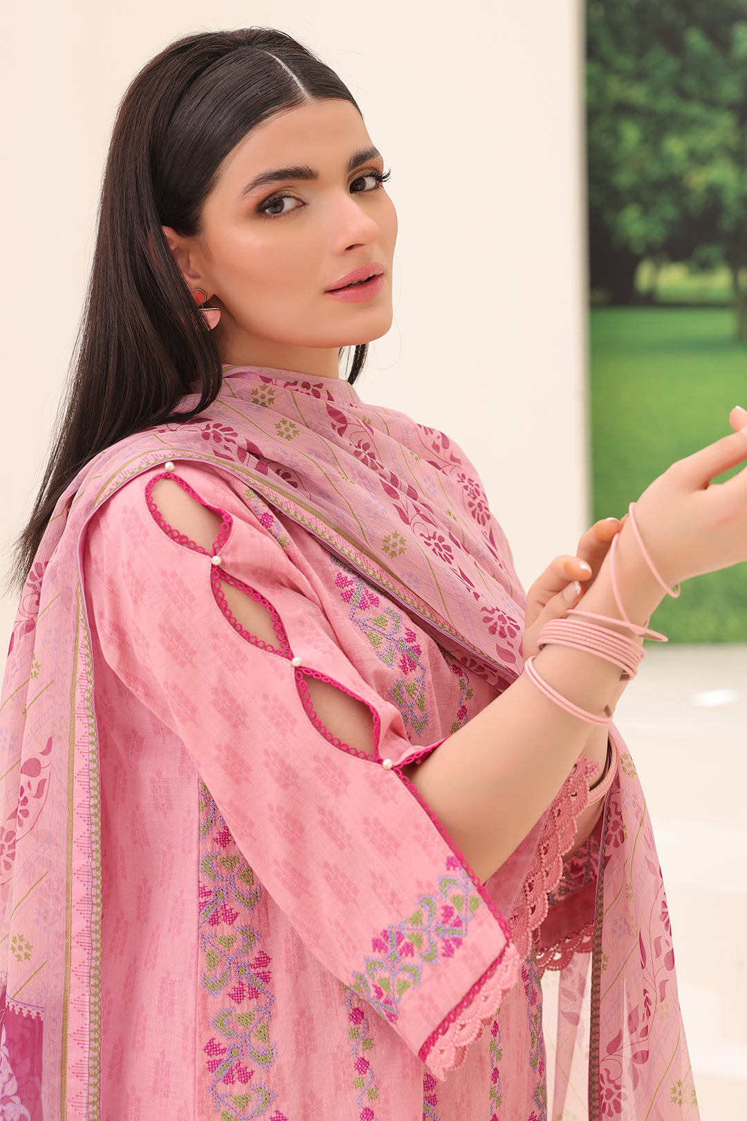 Zellbury | Unstitched 3 Piece Jacquard | Embroidered Shirt Shalwar Dupatta - 1765 - by - Libasekhas UK - Registered Vendor of : Zellbury Women - 100% Original Designer Dresss