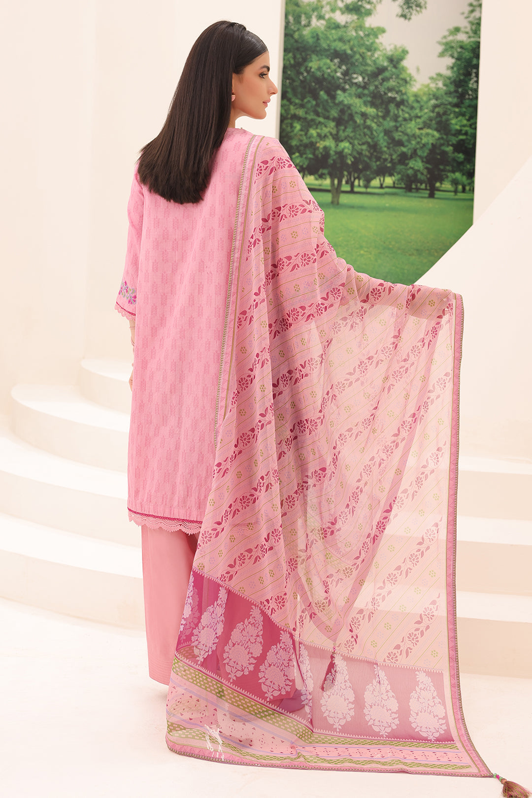 Zellbury | Unstitched 3 Piece Jacquard | Embroidered Shirt Shalwar Dupatta - 1765 - by - Libasekhas UK - Registered Vendor of : Zellbury Women - 100% Original Designer Dresss