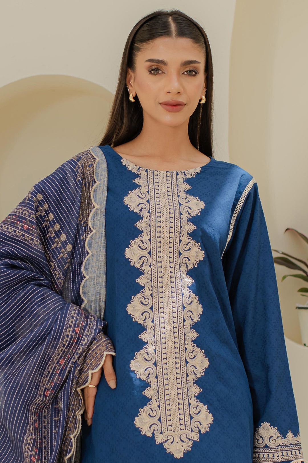 Zellbury | Unstitched 3 Piece Jacquard | Embroidered Shirt Shalwar Dupatta - 1767 - by - Libasekhas UK - Registered Vendor of : Zellbury Women - 100% Original Designer Dresss