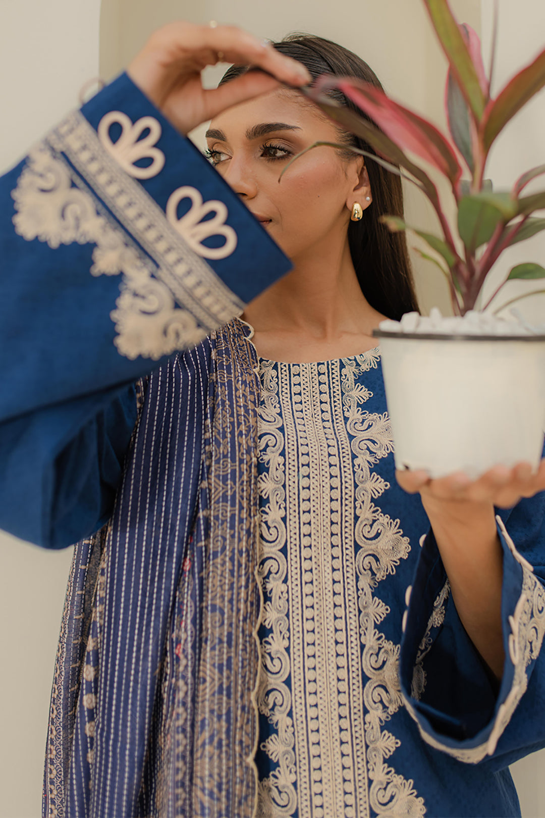 Zellbury | Unstitched 3 Piece Jacquard | Embroidered Shirt Shalwar Dupatta - 1767 - by - Libasekhas UK - Registered Vendor of : Zellbury Women - 100% Original Designer Dresss