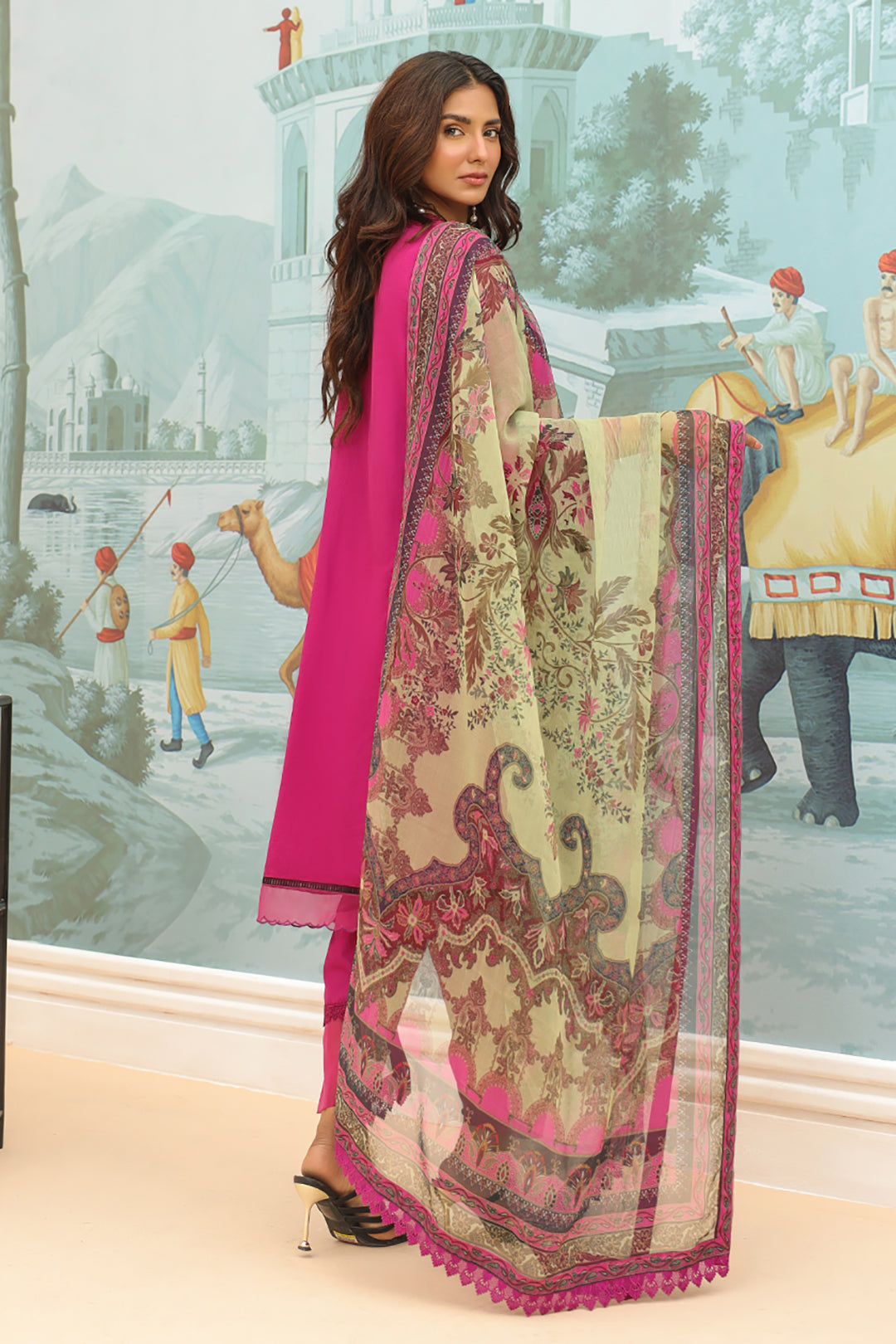 Zellbury | Unstitched 3 Piece Khaddar | Embroidered Shirt Shalwar Dupatta - 0772 - by - Libasekhas UK - Registered Vendor of : Zellbury Women - 100% Original Designer Dresss