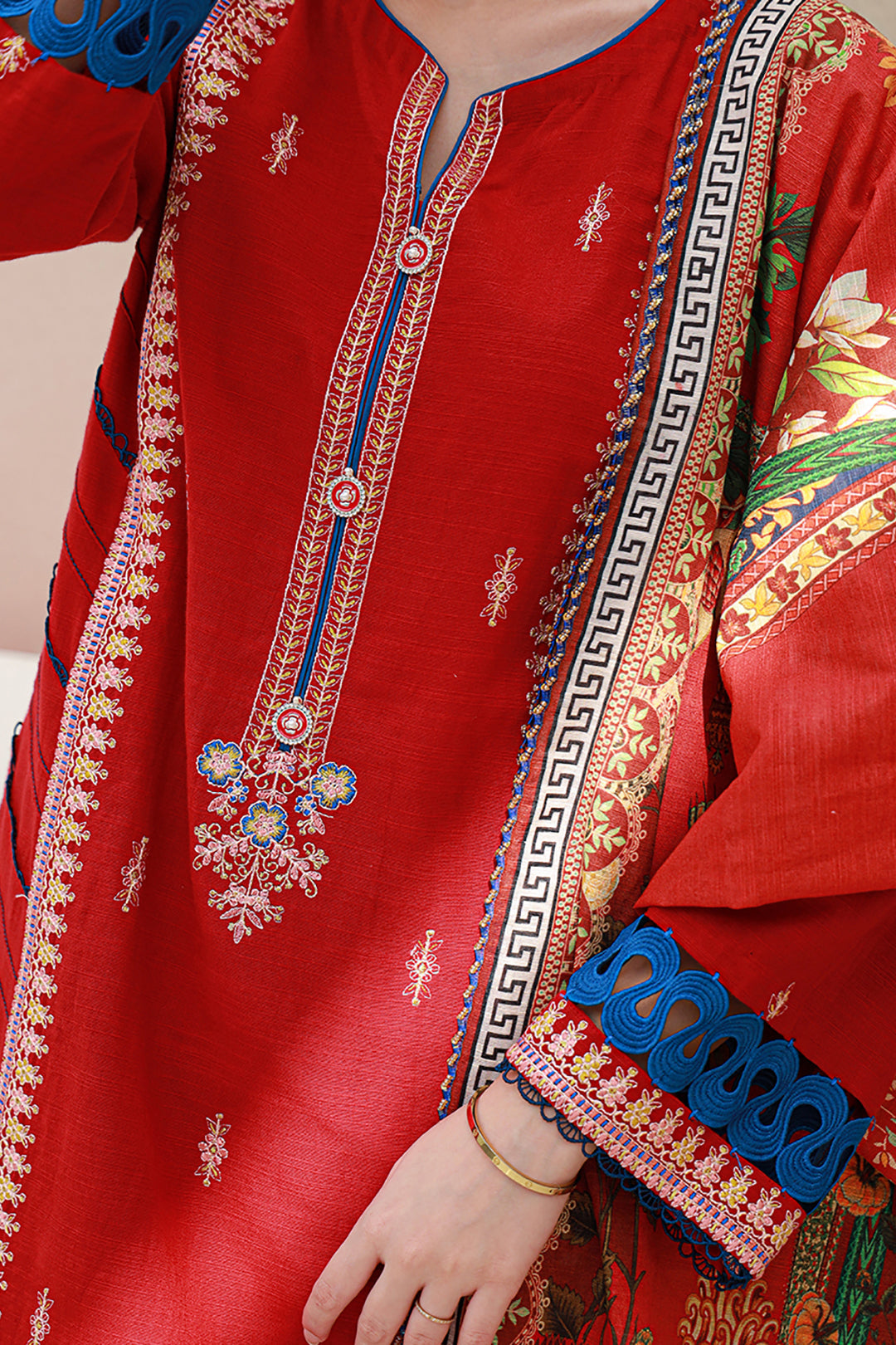 Zellbury | Unstitched 3 Piece Khaddar | Embroidered Shirt Shalwar Dupatta - 0848 - by - Libasekhas UK - Registered Vendor of : Zellbury Women - 100% Original Designer Dresss