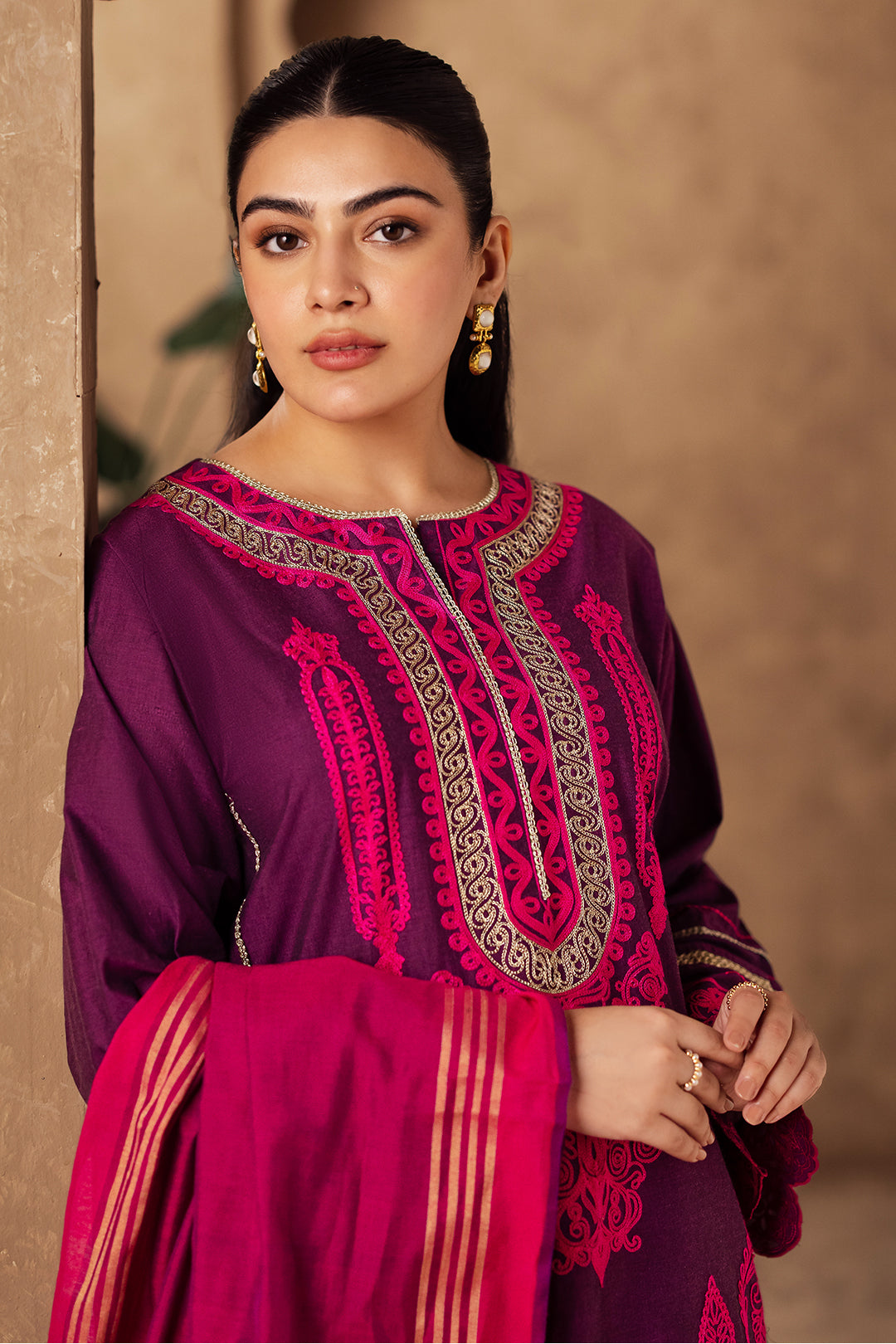 Zellbury | Unstitched 3 Piece Chambray | Embroidered Shirt Shalwar Dupatta - 0230 - by - Libasekhas UK - Registered Vendor of : Zellbury Women - 100% Original Designer Dresss