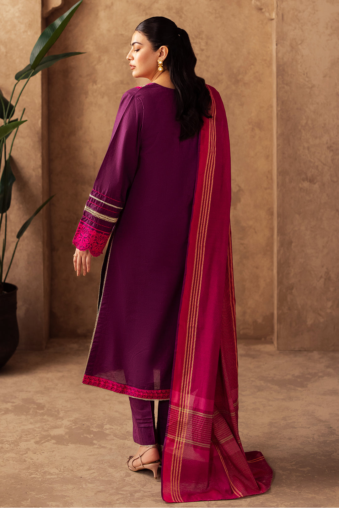 Zellbury | Unstitched 3 Piece Chambray | Embroidered Shirt Shalwar Dupatta - 0230 - by - Libasekhas UK - Registered Vendor of : Zellbury Women - 100% Original Designer Dresss