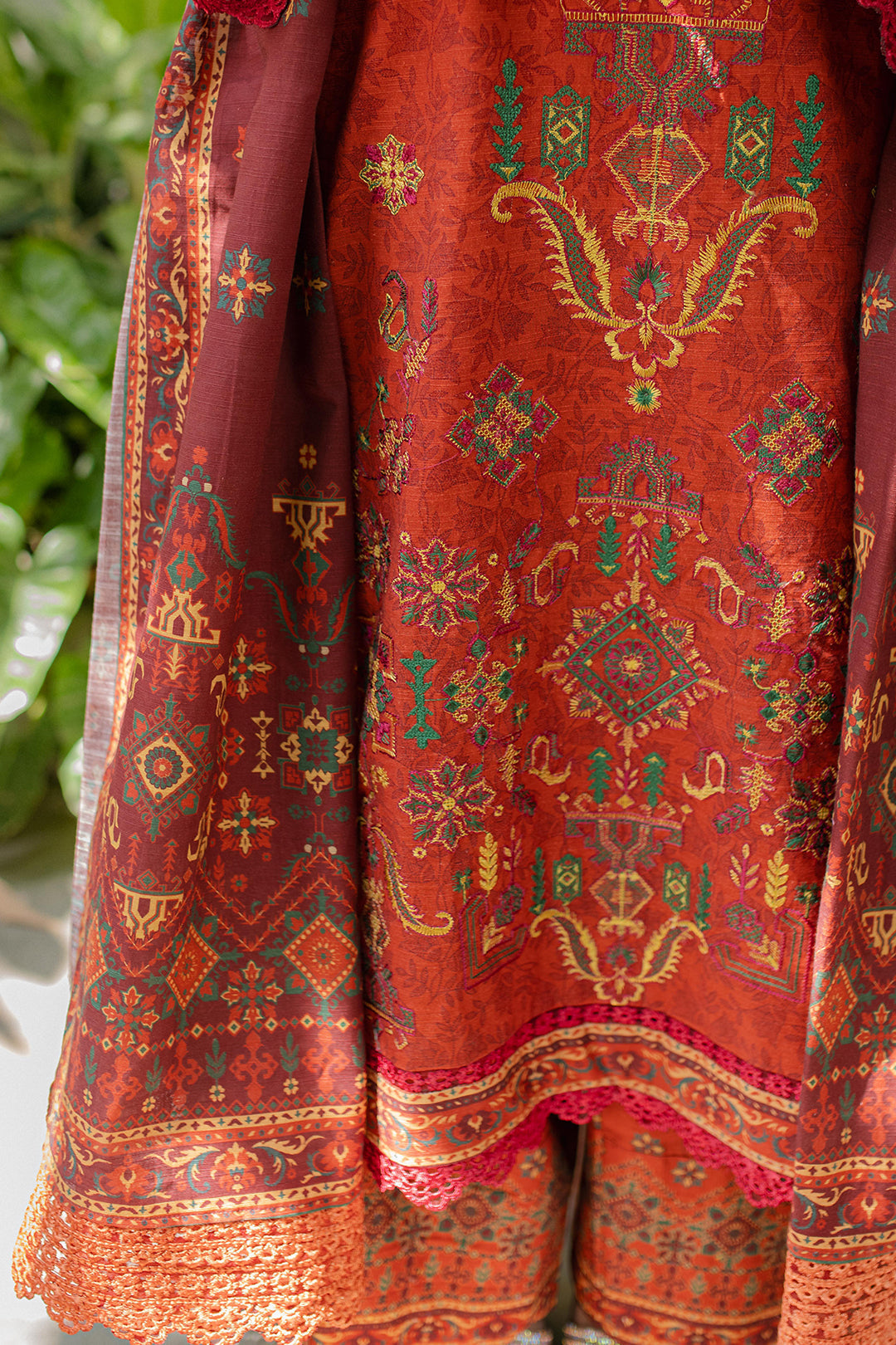 Zellbury | Unstitched 3 Piece Khaddar | Embroidered Shirt Shalwar Dupatta - 0233 - by - Libasekhas UK - Registered Vendor of : Zellbury Women - 100% Original Designer Dresss