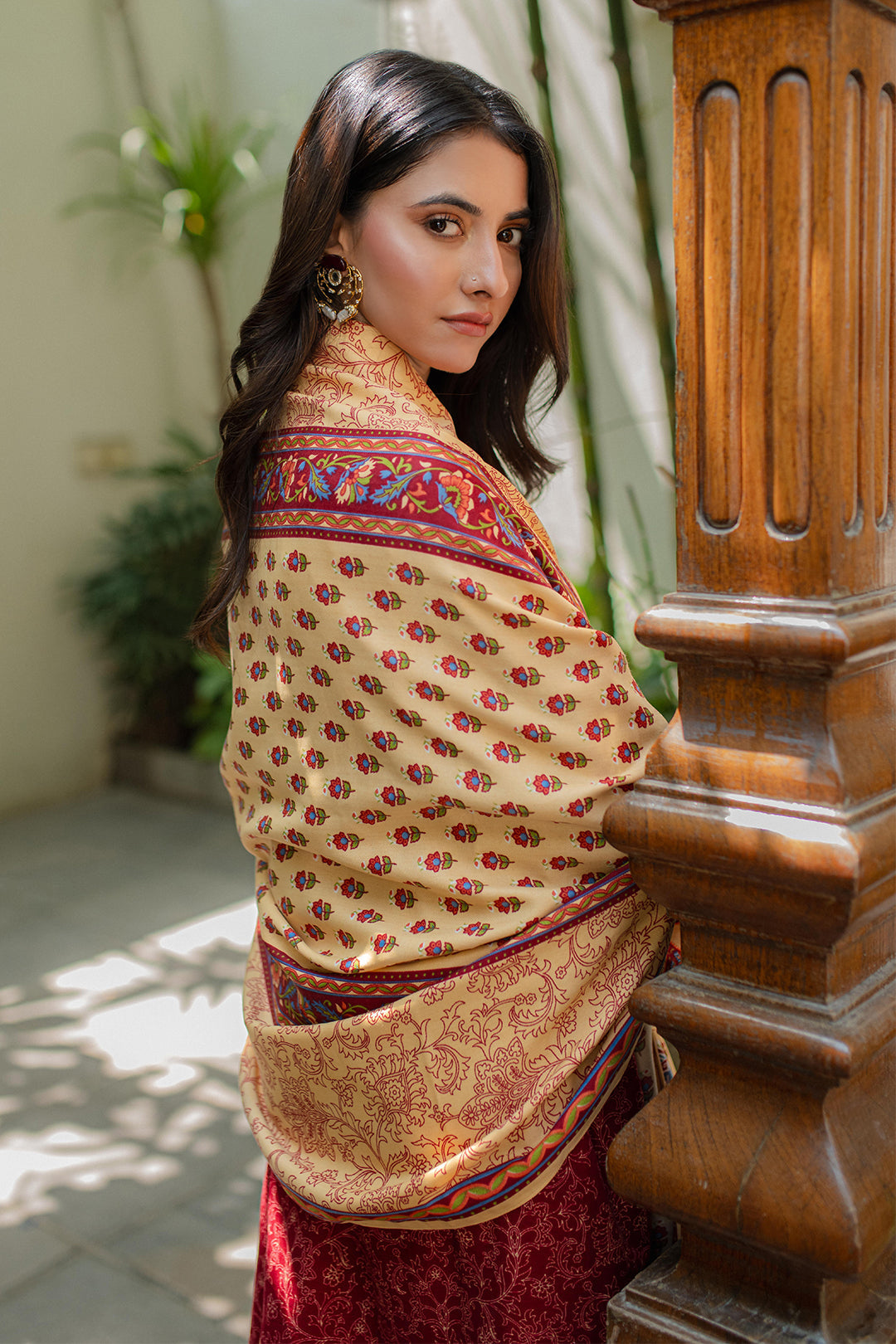 Zellbury | Unstitched 3 Piece Khaddar | Embroidered Shirt Shalwar Dupatta - 0309 - by - Libasekhas UK - Registered Vendor of : Zellbury Women - 100% Original Designer Dresss