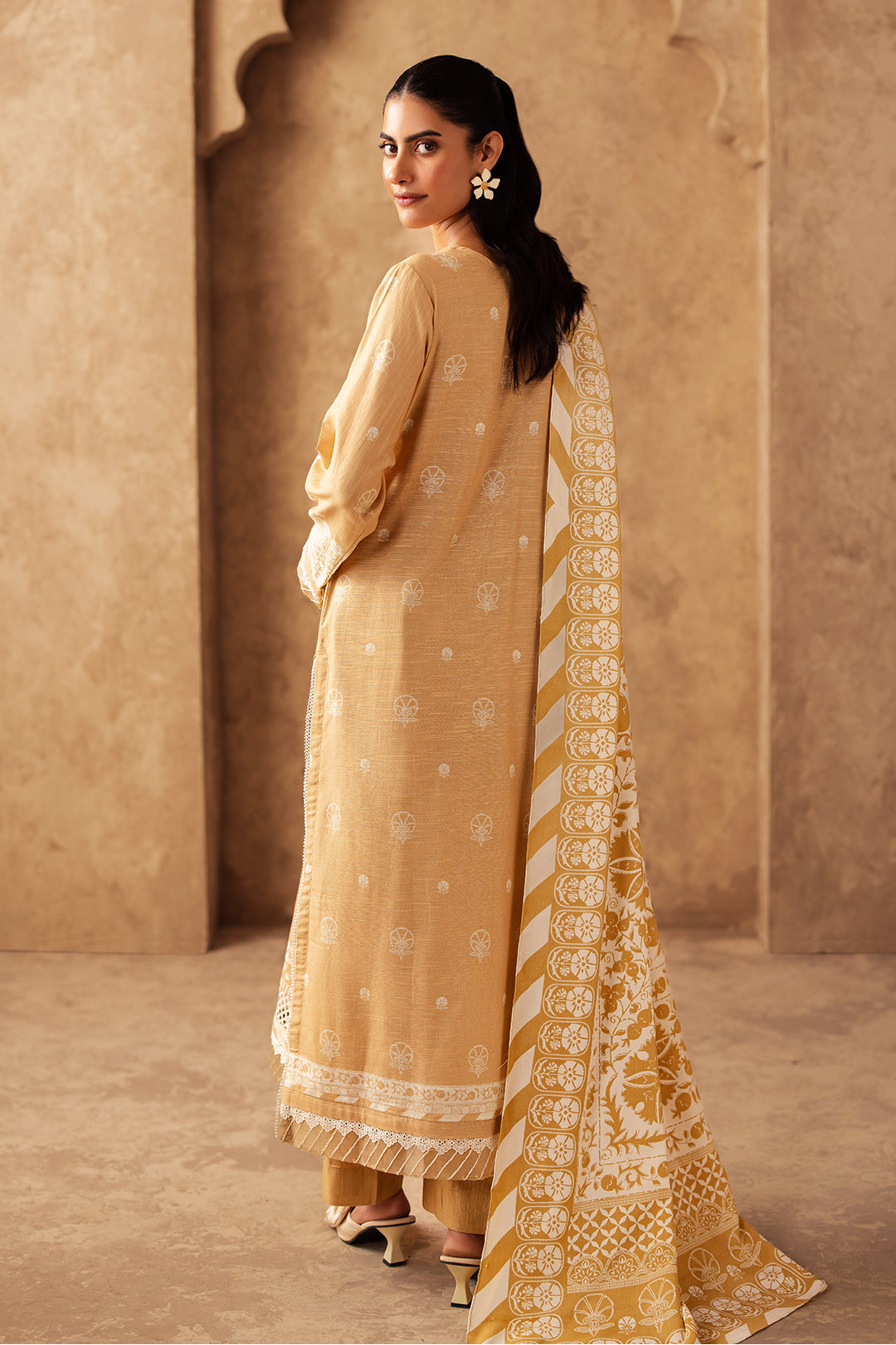 Zellbury | Unstitched 3 Piece Khaddar | Embroidered Shirt Shalwar Shawl - 0310 - by - Libasekhas UK - Registered Vendor of : Zellbury Women - 100% Original Designer Dresss