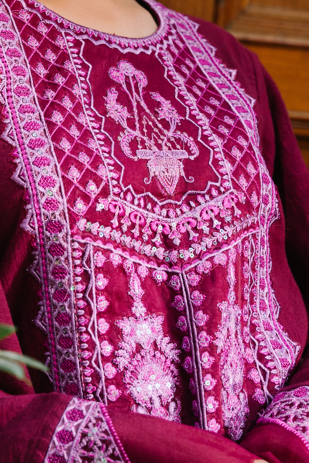 Zellbury | Unstitched 3 Piece Khaddar | Embroidered Shirt Shalwar Dupatta - 0319 - by - Libasekhas UK - Registered Vendor of : Zellbury Women - 100% Original Designer Dresss