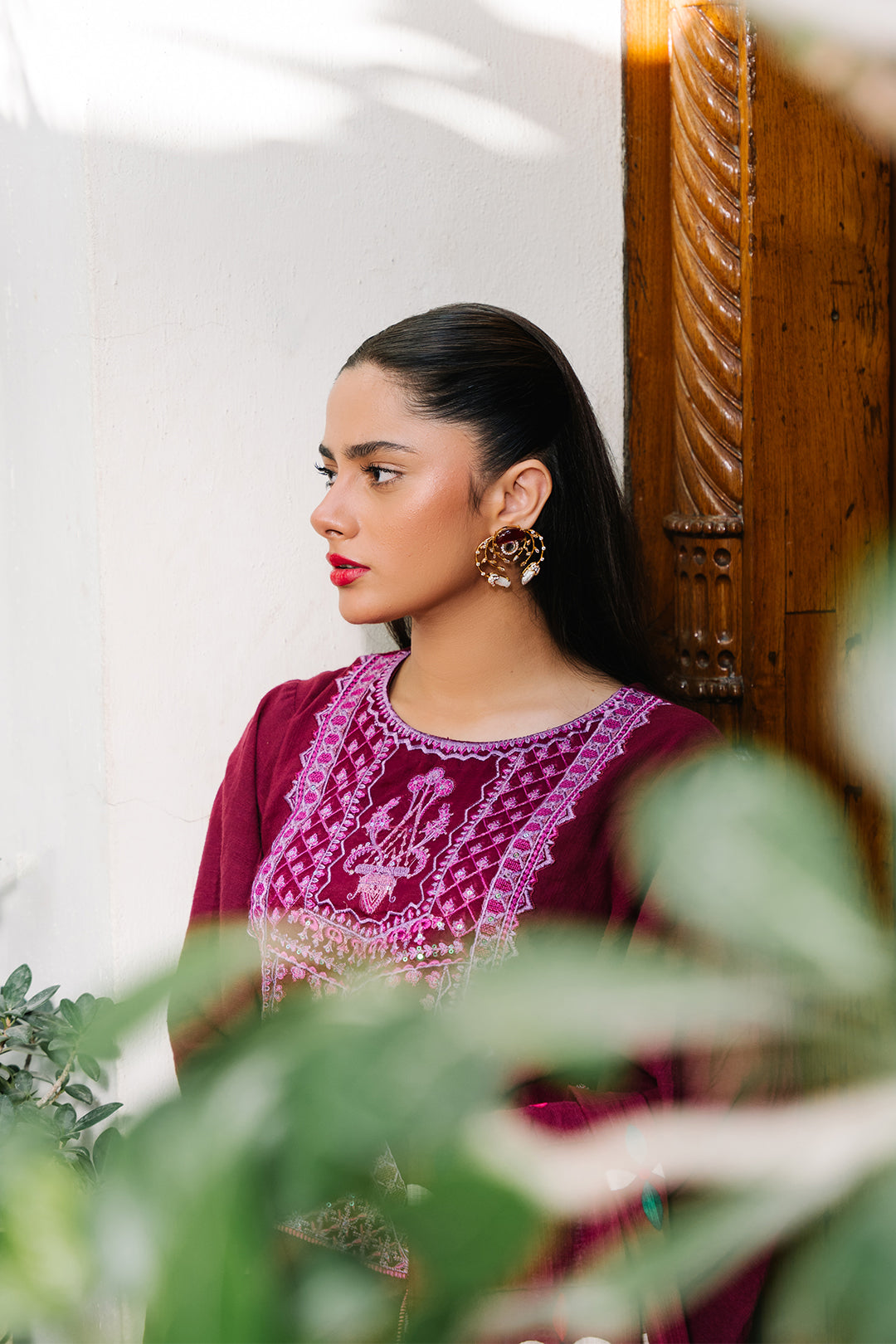 Zellbury | Unstitched 3 Piece Khaddar | Embroidered Shirt Shalwar Dupatta - 0319 - by - Libasekhas UK - Registered Vendor of : Zellbury Women - 100% Original Designer Dresss