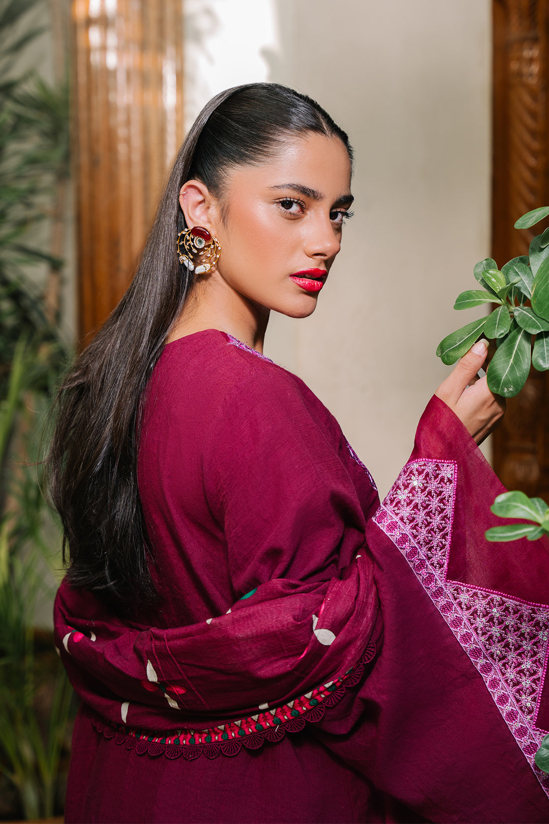 Zellbury | Unstitched 3 Piece Khaddar | Embroidered Shirt Shalwar Dupatta - 0319 - by - Libasekhas UK - Registered Vendor of : Zellbury Women - 100% Original Designer Dresss