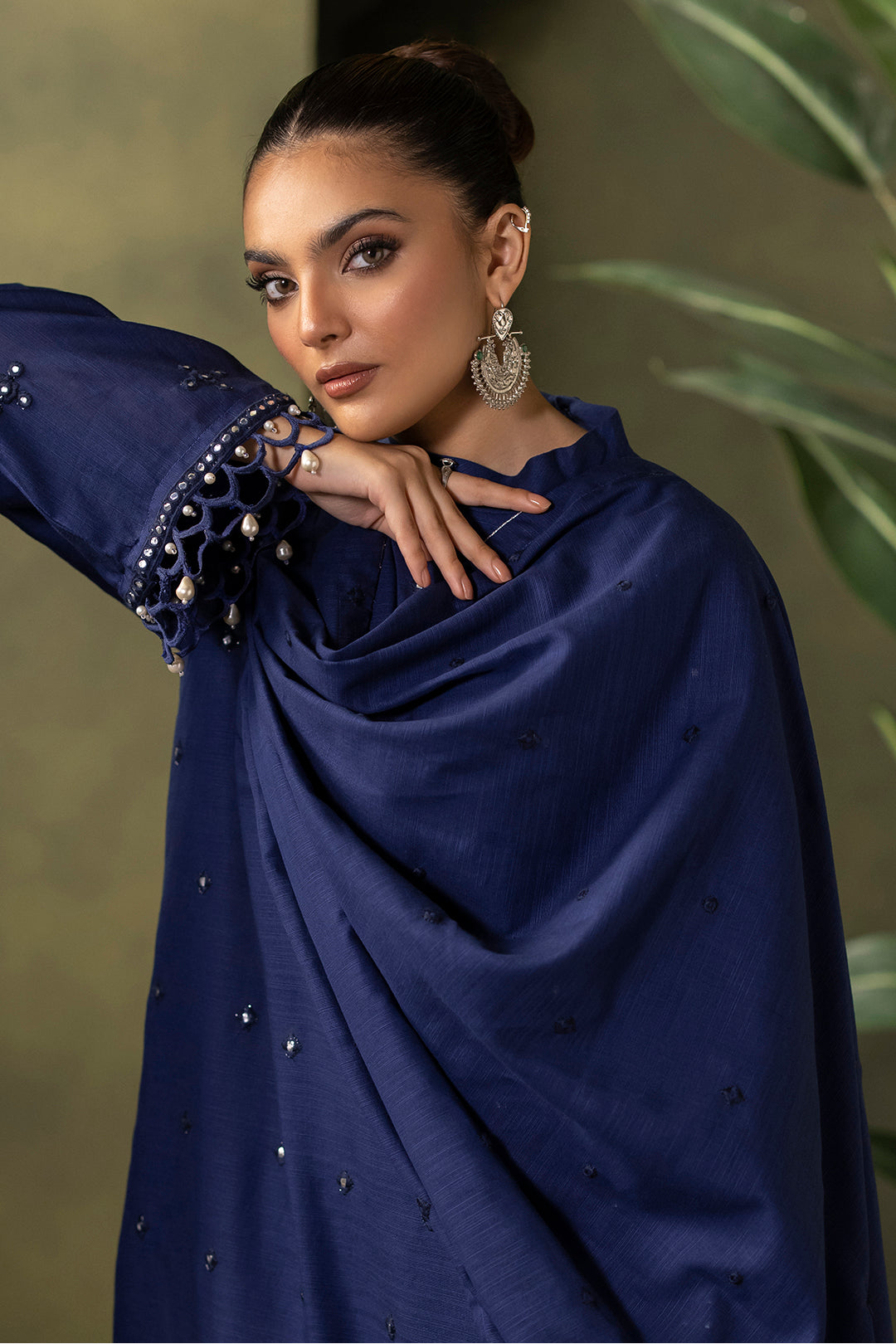 Zellbury | Unstitched 3 Piece Khaddar | Embroidered Shirt Shalwar Dupatta - 0322 - by - Libasekhas UK - Registered Vendor of : Zellbury Women - 100% Original Designer Dresss