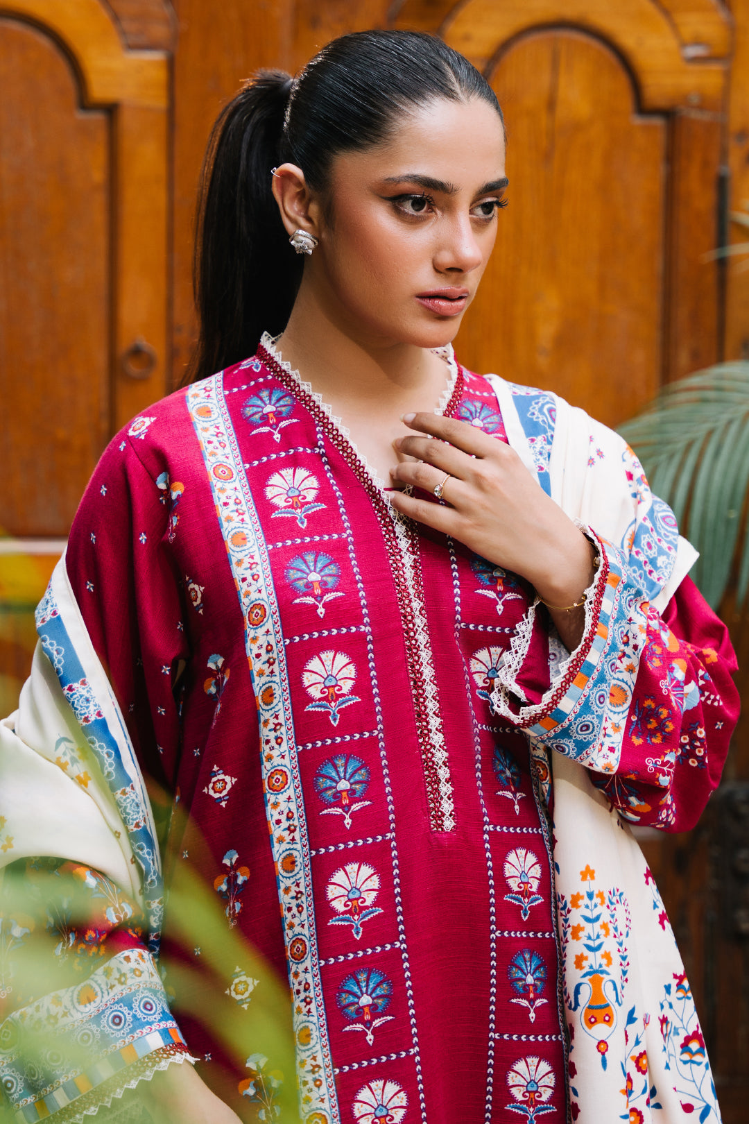 Zellbury | Unstitched 3 Piece Khaddar | Shirt Shalwar Dupatta - 0197 - by - Libasekhas UK - Registered Vendor of : Zellbury Women - 100% Original Designer Dresss