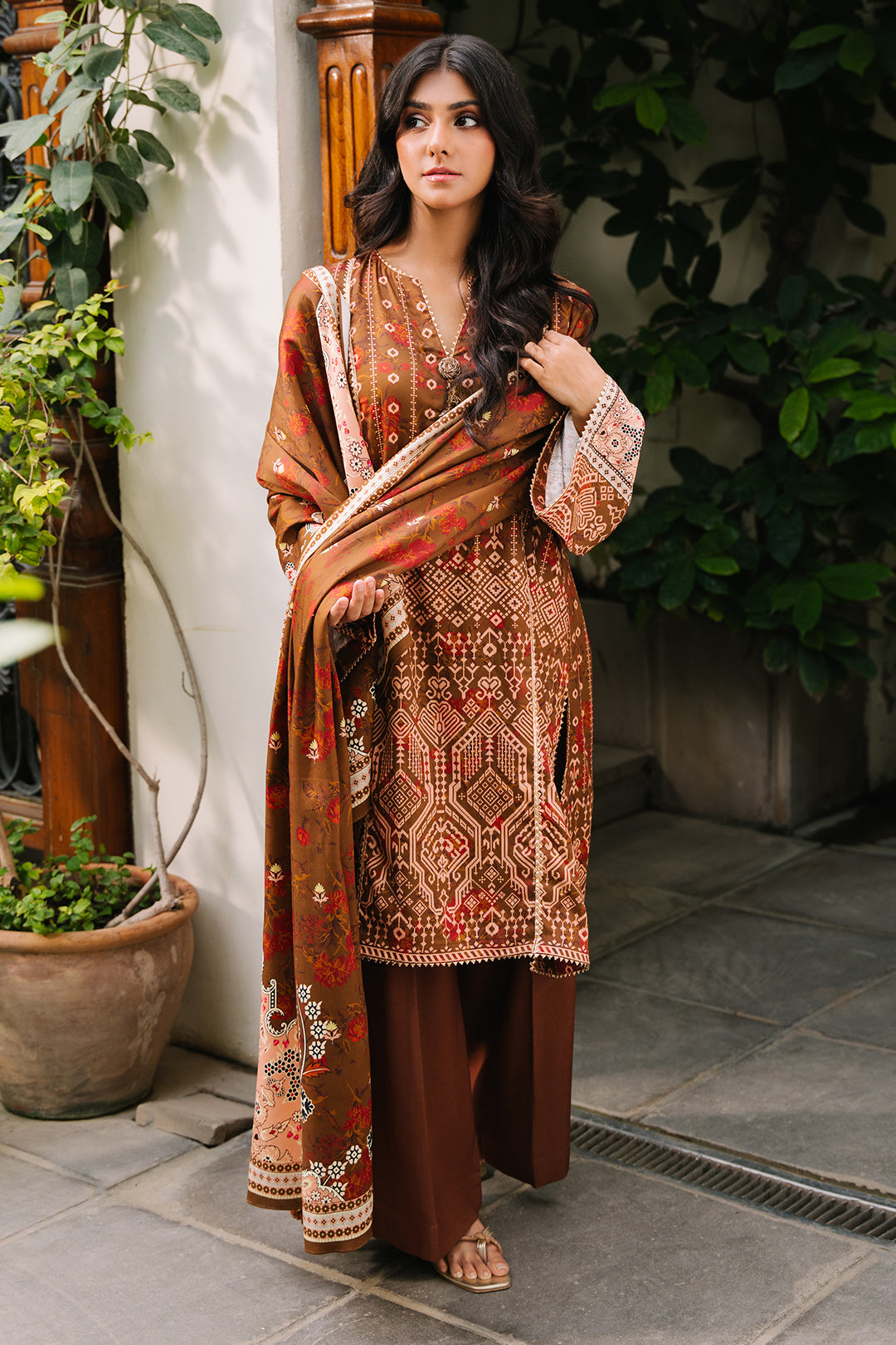 Zellbury | Unstitched 3 Piece Cotail | Shirt Shalwar Dupatta - 0217 - by - Libasekhas UK - Registered Vendor of : Zellbury Women - 100% Original Designer Dresss