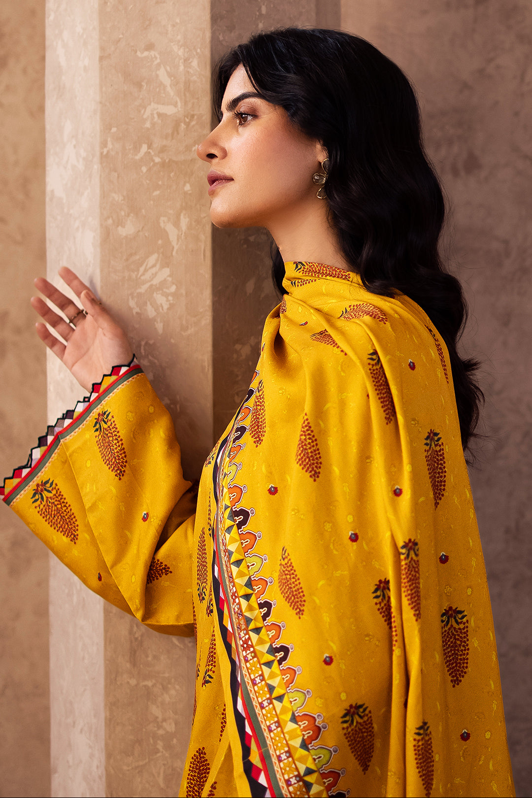 Zellbury | Unstitched 3 Piece Cotail | Shirt Shalwar Dupatta - 0218 - by - Libasekhas UK - Registered Vendor of : Zellbury Women - 100% Original Designer Dresss