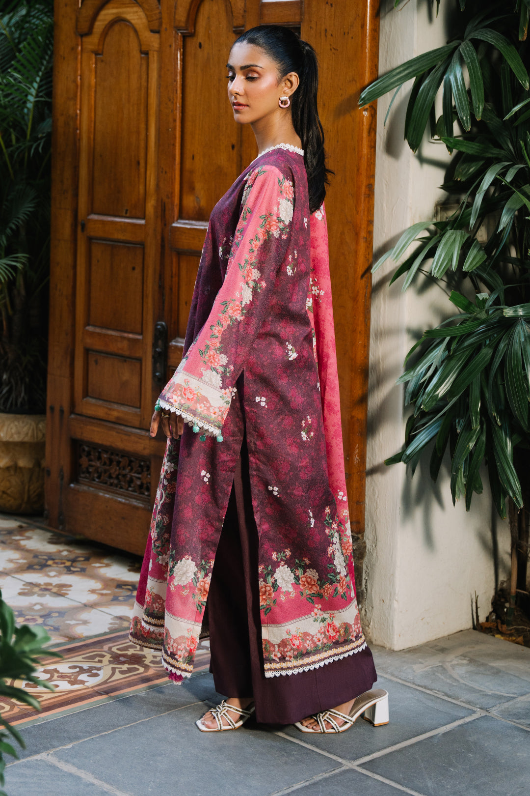 Zellbury | Unstitched 3 Piece Karandi | Shirt Shalwar Dupatta - 0301 - by - Libasekhas UK - Registered Vendor of : Zellbury Women - 100% Original Designer Dresss