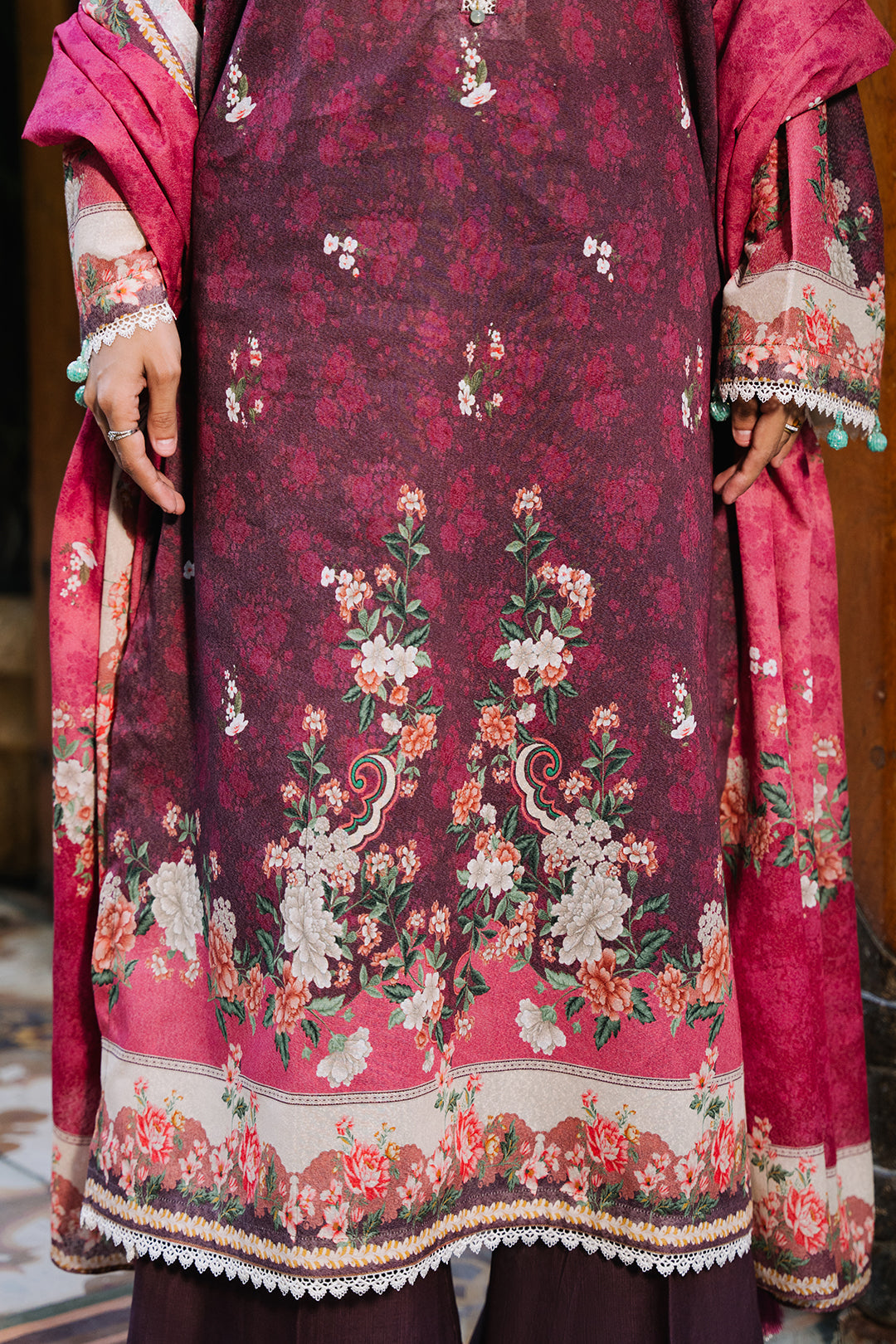 Zellbury | Unstitched 3 Piece Karandi | Shirt Shalwar Dupatta - 0301 - by - Libasekhas UK - Registered Vendor of : Zellbury Women - 100% Original Designer Dresss