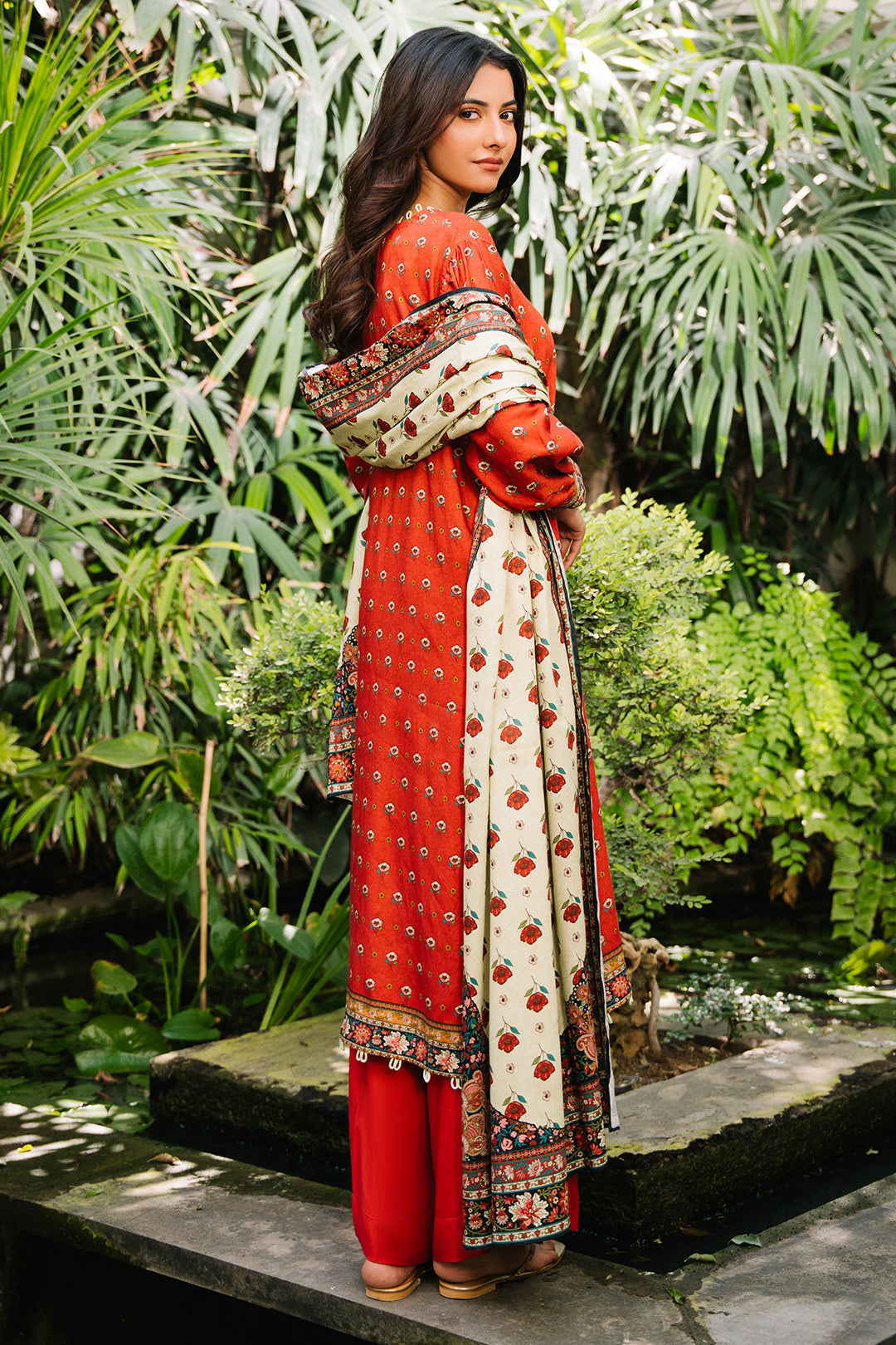 Zellbury | Unstitched 3 Piece Cotail | Shirt Shalwar Dupatta - 0307 - by - Libasekhas UK - Registered Vendor of : Zellbury Women - 100% Original Designer Dresss