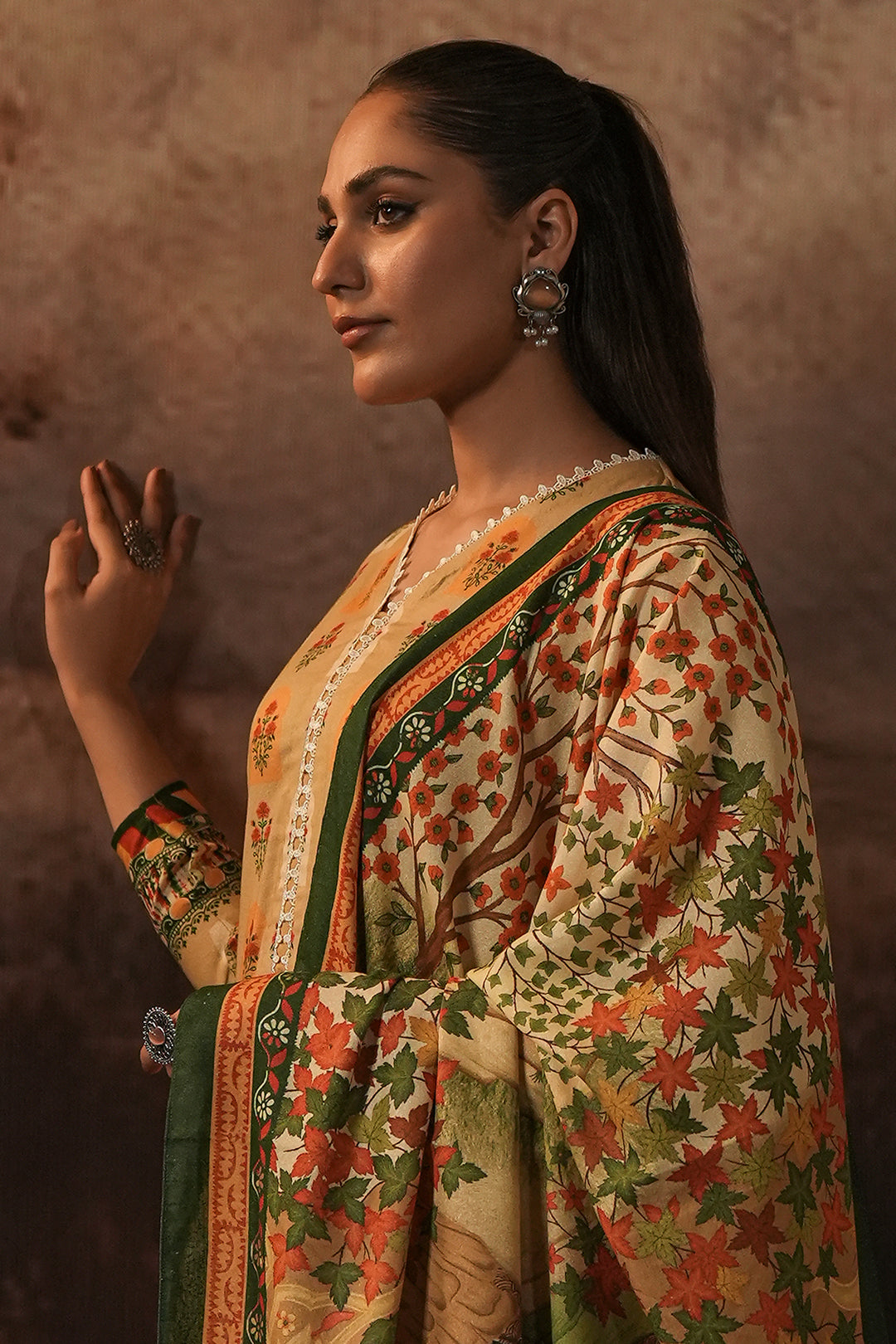 Zellbury | Unstitched 3 Piece Karandi | Shirt Shalwar Dupatta - 0379 - by - Libasekhas UK - Registered Vendor of : Zellbury Women - 100% Original Designer Dresss