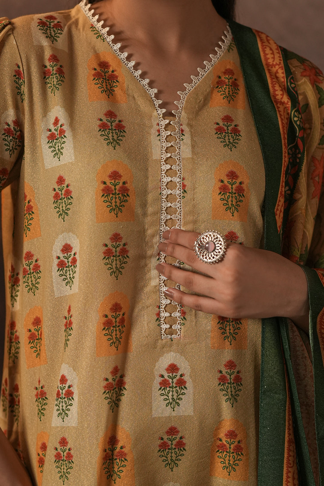 Zellbury | Unstitched 3 Piece Karandi | Shirt Shalwar Dupatta - 0379 - by - Libasekhas UK - Registered Vendor of : Zellbury Women - 100% Original Designer Dresss