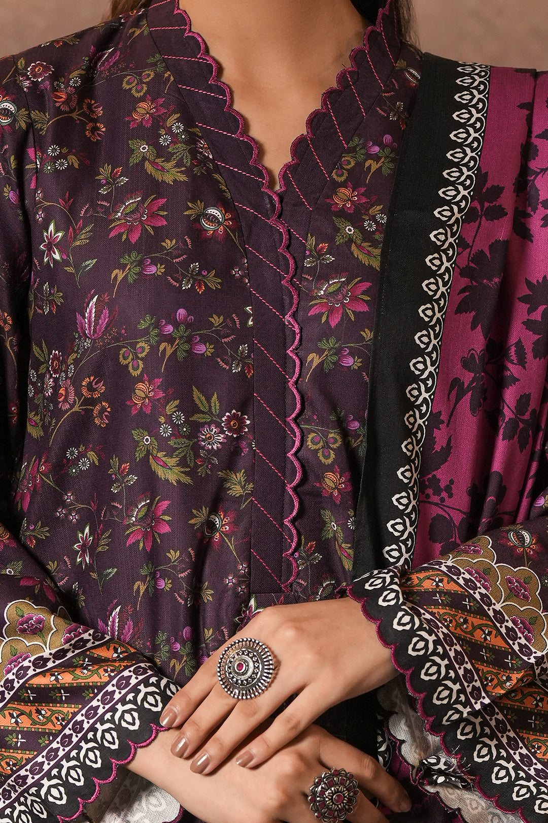 Zellbury | Unstitched 3 Piece Cotail | Shirt Shalwar Dupatta - 0399 - by - Libasekhas UK - Registered Vendor of : Zellbury Women - 100% Original Designer Dresss