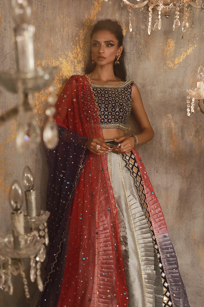 Wardha Saleem | Layla Wedding Formals |  Layla-09 - by - Libasekhas UK - Registered Vendor of : Wardha Saleem - 100% Original Designer Dresss