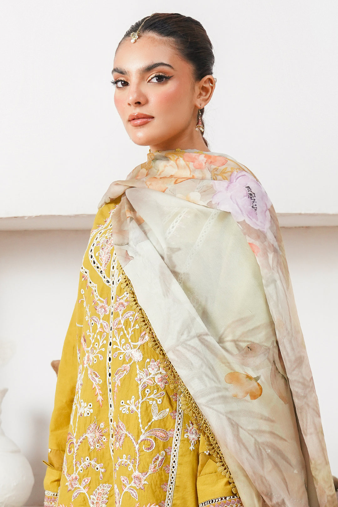 Zellbury | Unstitched 3 Piece Cambric | Embroidered Shirt Shalwar Dupatta - 0156 - by - Libasekhas UK - Registered Vendor of : Zellbury Women - 100% Original Designer Dresss