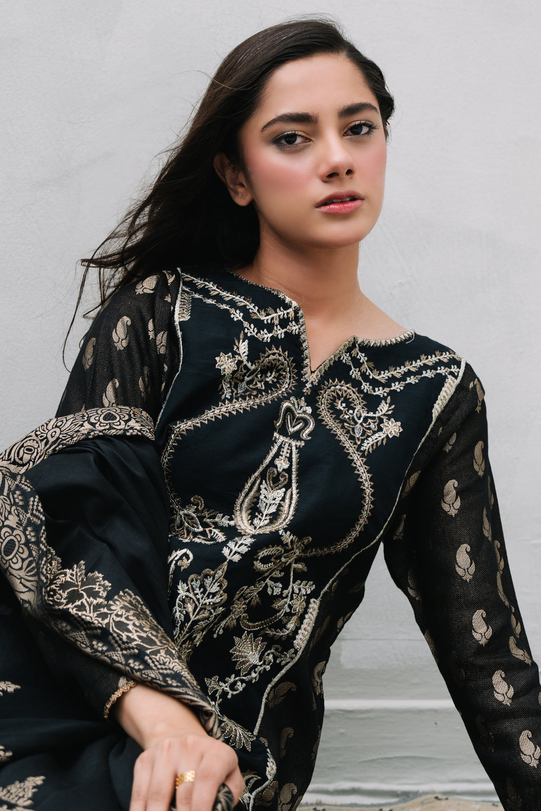 Zellbury | Summer Pret | Embroidered Kurta Dupatta Trouser - 3256 - by - Libasekhas UK - Registered Vendor of : Zellbury Women - 100% Original Designer Dresss