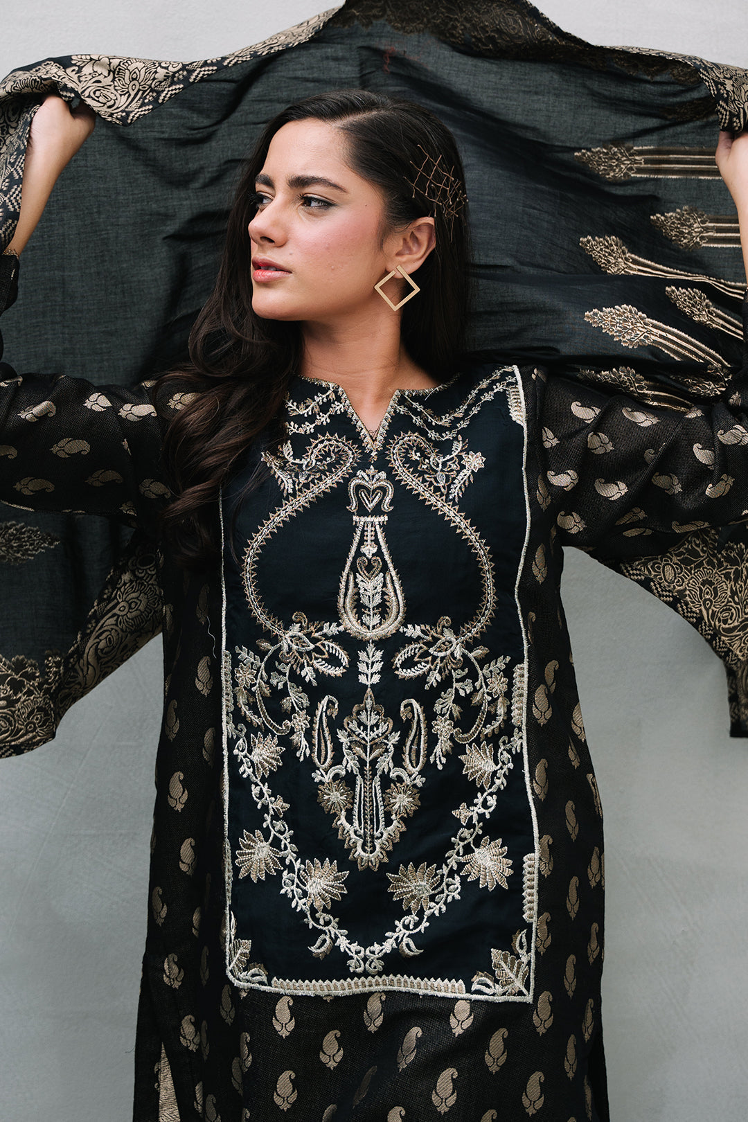 Zellbury | Summer Pret | Embroidered Kurta Dupatta Trouser - 3256 - by - Libasekhas UK - Registered Vendor of : Zellbury Women - 100% Original Designer Dresss