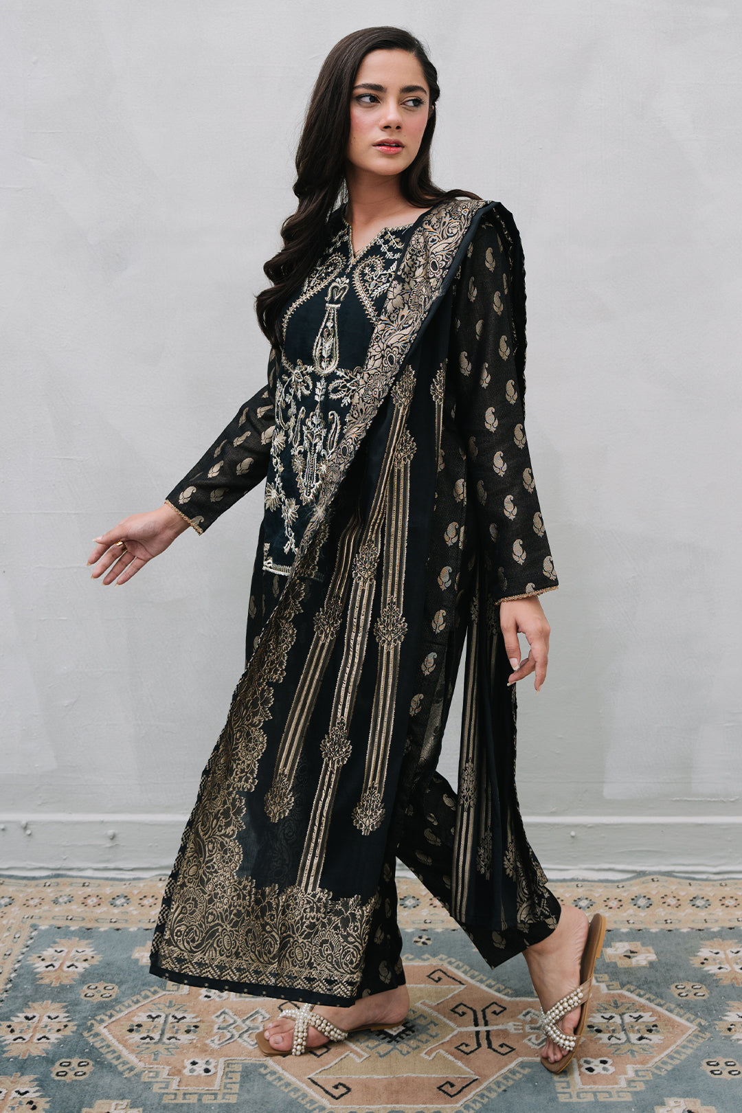 Zellbury | Summer Pret | Embroidered Kurta Dupatta Trouser - 3256 - by - Libasekhas UK - Registered Vendor of : Zellbury Women - 100% Original Designer Dresss