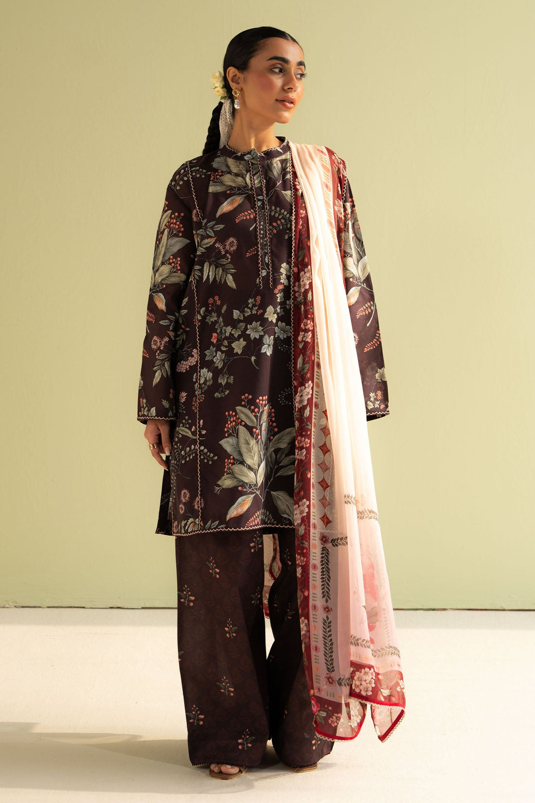 Zara Shahjahan | Coco Prints 25 | Zoe-7B - by - Libasekhas UK - Registered Vendor of : Zara Shahjahan - 100% Original Designer Dresss