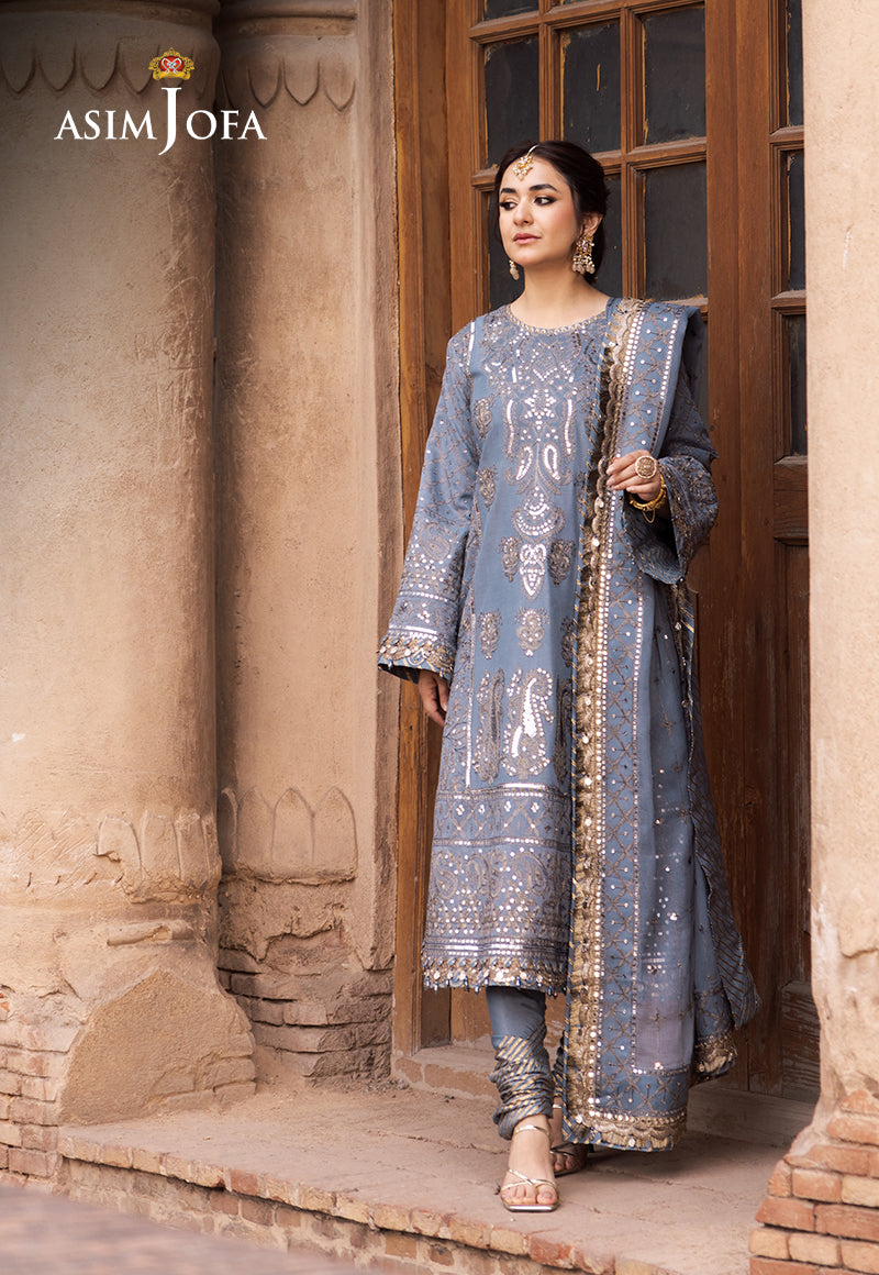 Asim Jofa | Chikankari Eid24 | AJCE-12 - by - Libasekhas UK - Registered Vendor of : Asim Jofa - 100% Original Designer Dresss