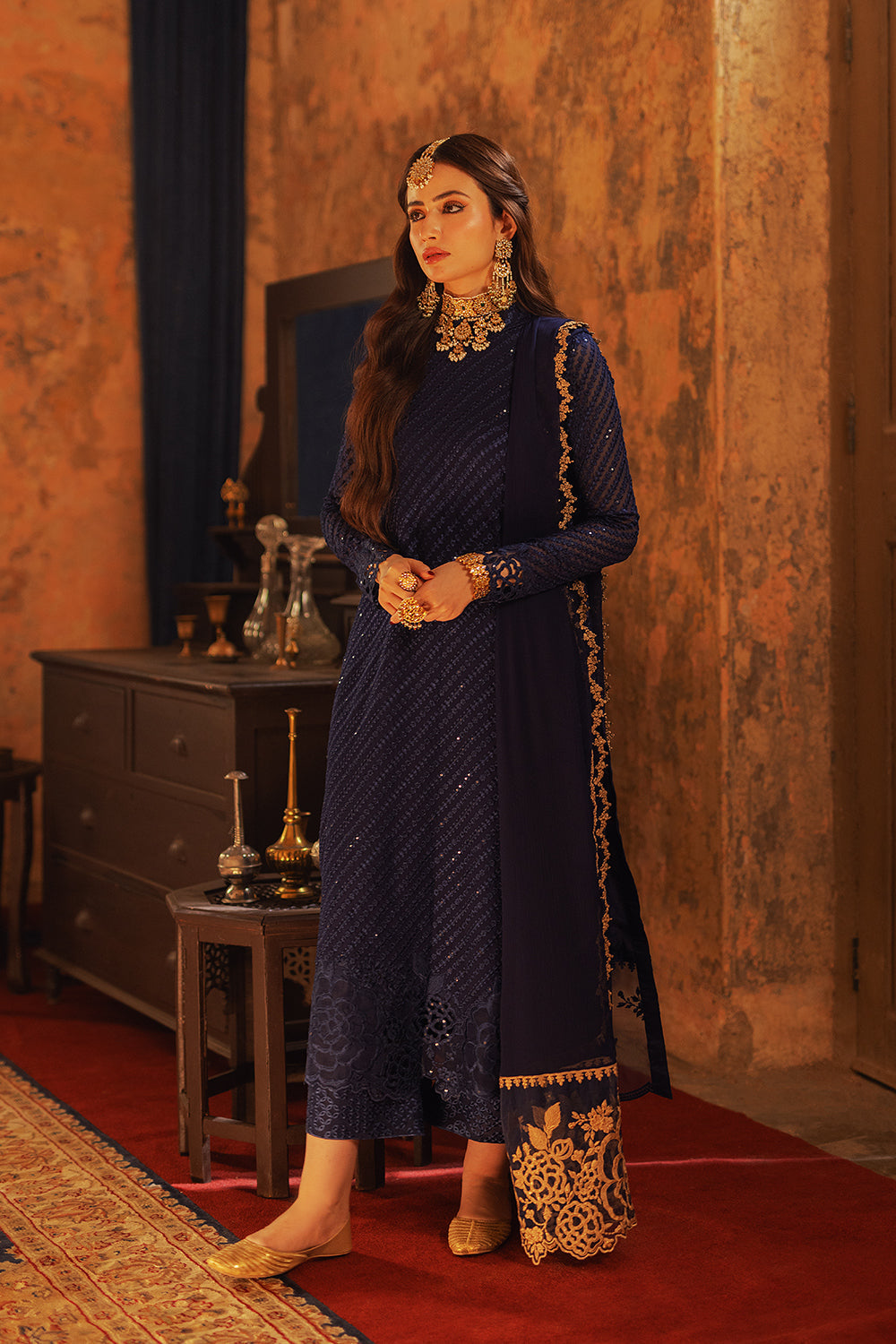 Azure | Ensembles Embroidered Formals | Aqua Serene - by - Libasekhas UK - Registered Vendor of : Azure - 100% Original Designer Dresss