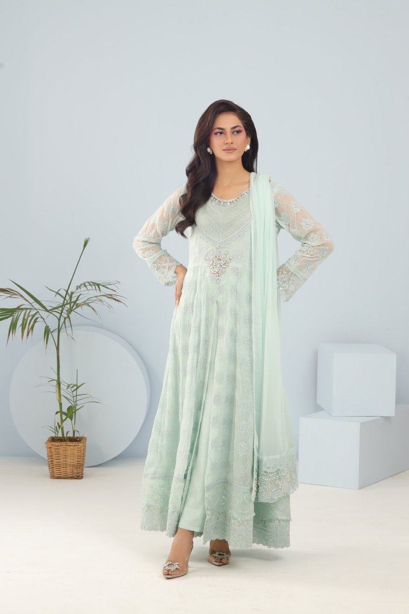 Panache | Pret | Ice Breeze - by - Libasekhas UK - Registered Vendor of : Panache By Mona - 100% Original Designer Dresss