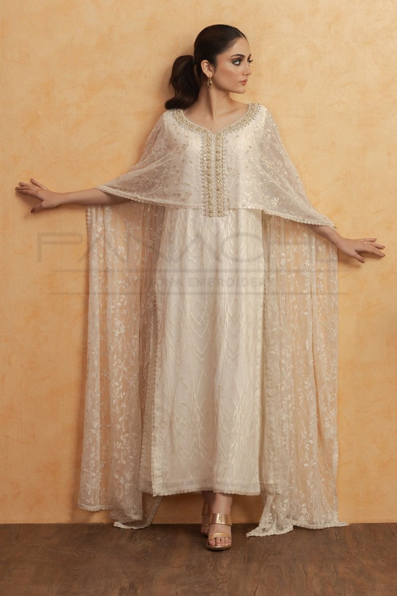 Panache | Pret | White Grace - by - Libasekhas UK - Registered Vendor of : Panache By Mona - 100% Original Designer Dresss