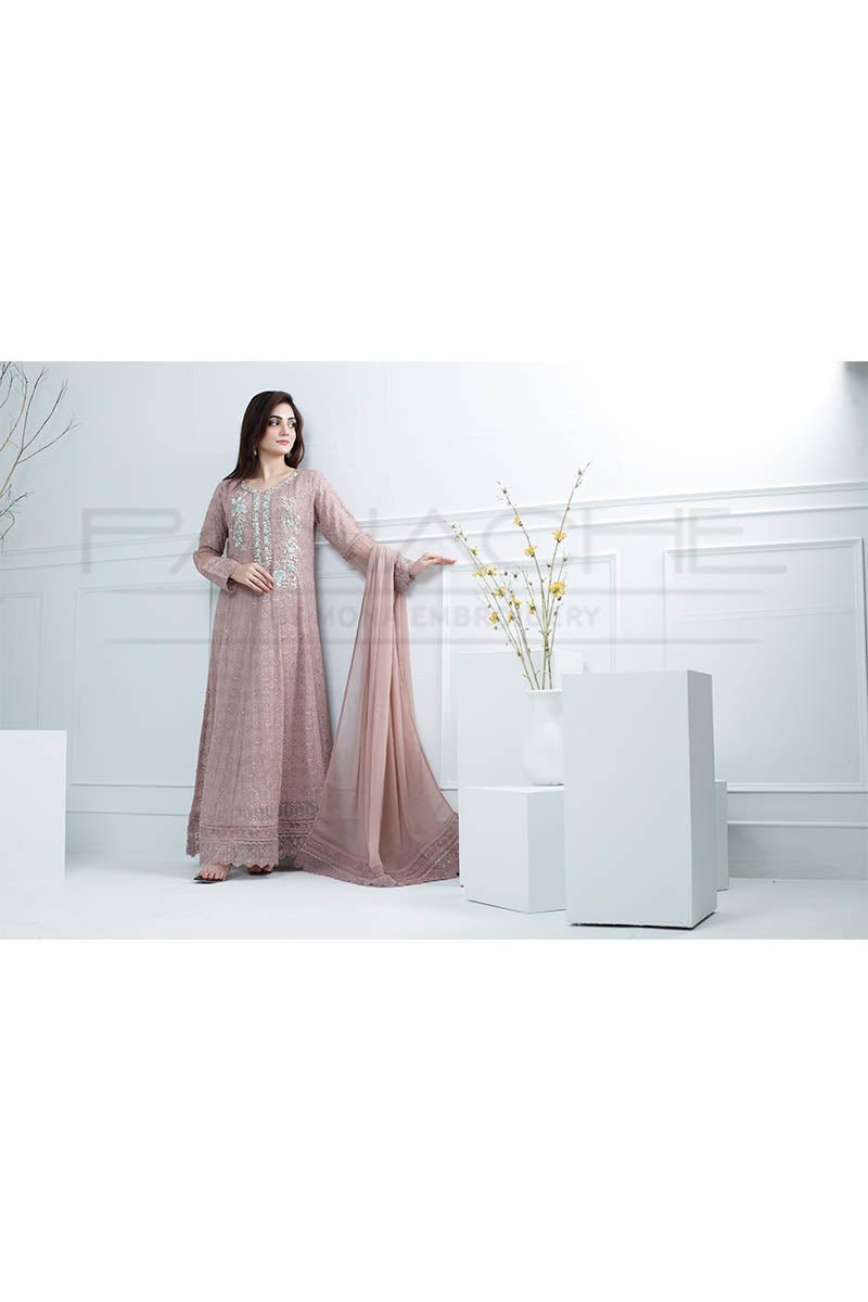 Panache | Pret | Dusty Rose Elegance - by - Libasekhas UK - Registered Vendor of : Panache By Mona - 100% Original Designer Dresss