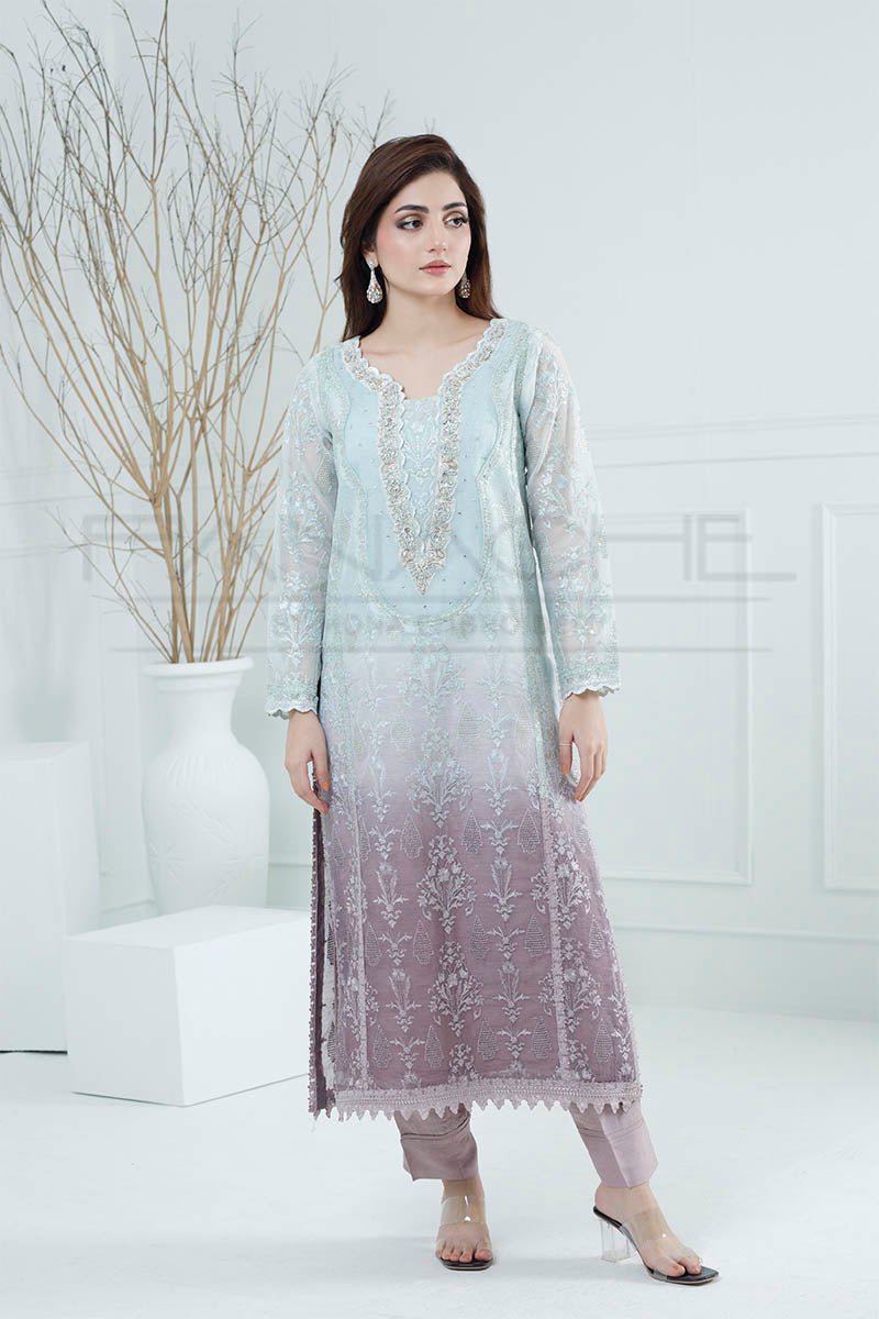 Panache | Pret | Frost And Blossom - by - Libasekhas UK - Registered Vendor of : Panache By Mona - 100% Original Designer Dresss