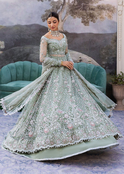 Sadaf Fawad Khan | Wedding Festive 25 | Seafoam - by Libasekhas UK - Registered Vendor of : Sadaf Fawad Khan - 100% Original Designer Dress