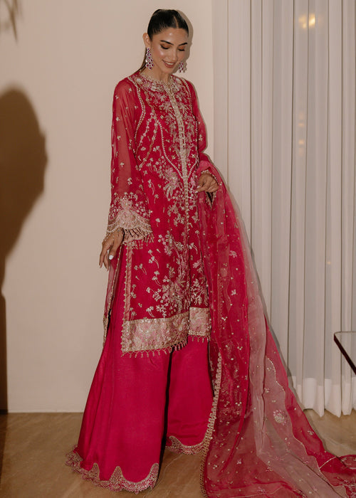 Sadaf Fawad Khan | Wedding Festive 25 | Fuschia Rose - by Libasekhas UK - Registered Vendor of : Sadaf Fawad Khan - 100% Original Designer Dress