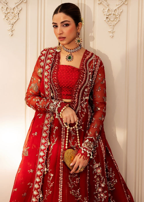 Sadaf Fawad Khan | Wedding Festive 25 | Scarlet - by Libasekhas UK - Registered Vendor of : Sadaf Fawad Khan - 100% Original Designer Dress