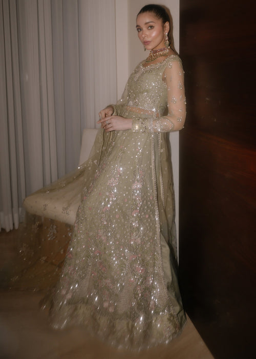 Sadaf Fawad Khan | Wedding Festive 25 | Seafoam - by Libasekhas UK - Registered Vendor of : Sadaf Fawad Khan - 100% Original Designer Dress