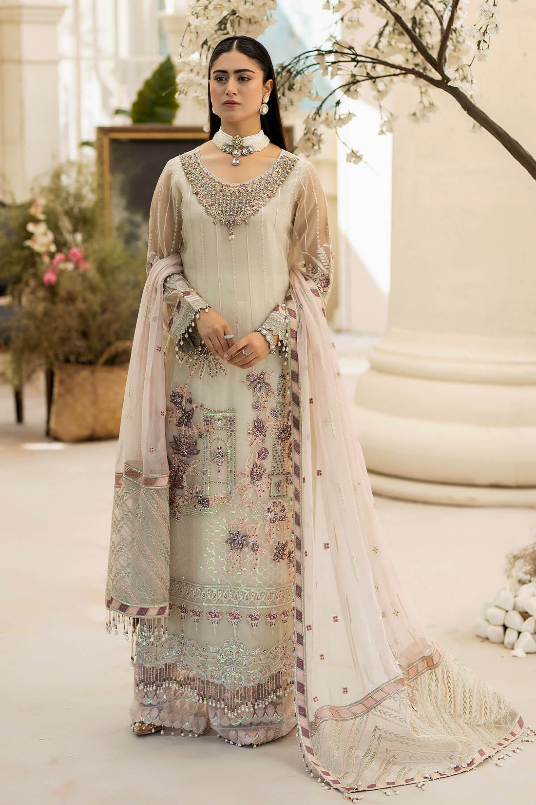 Raeesa Premium | Dehleez Formals | DL-1018 Mehtaab - by - Libasekhas UK - Registered Vendor of : Raeesa Premium - 100% Original Designer Dresss