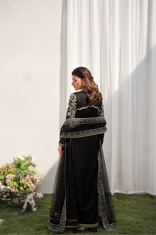 Raja Salahuddin | Love in Bloom | Black Lady - by - Libasekhas UK - Registered Vendor of : Raja Salahuddin - 100% Original Designer Dresss