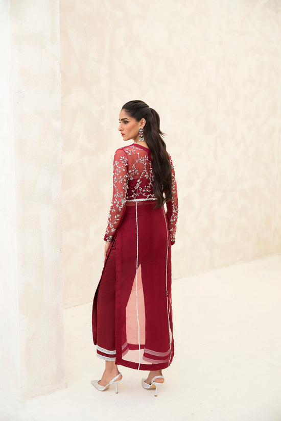 Raja Salahuddin | The Wishlist | CHERRY - by - Libasekhas UK - Registered Vendor of : Raja Salahuddin - 100% Original Designer Dresss