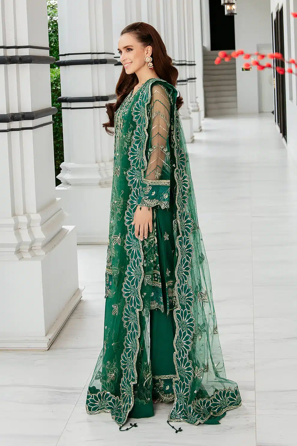 Saad Shaikh | Luminous Formals 23 | Raven - by - Libasekhas UK - Registered Vendor of : Saad Sheikh - 100% Original Designer Dresss